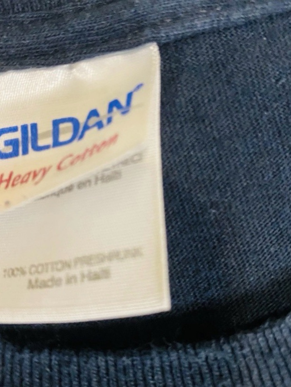 Gildan Men's Heavy Cotton T-Shirt Size 2XL black - Picture 4 of 6